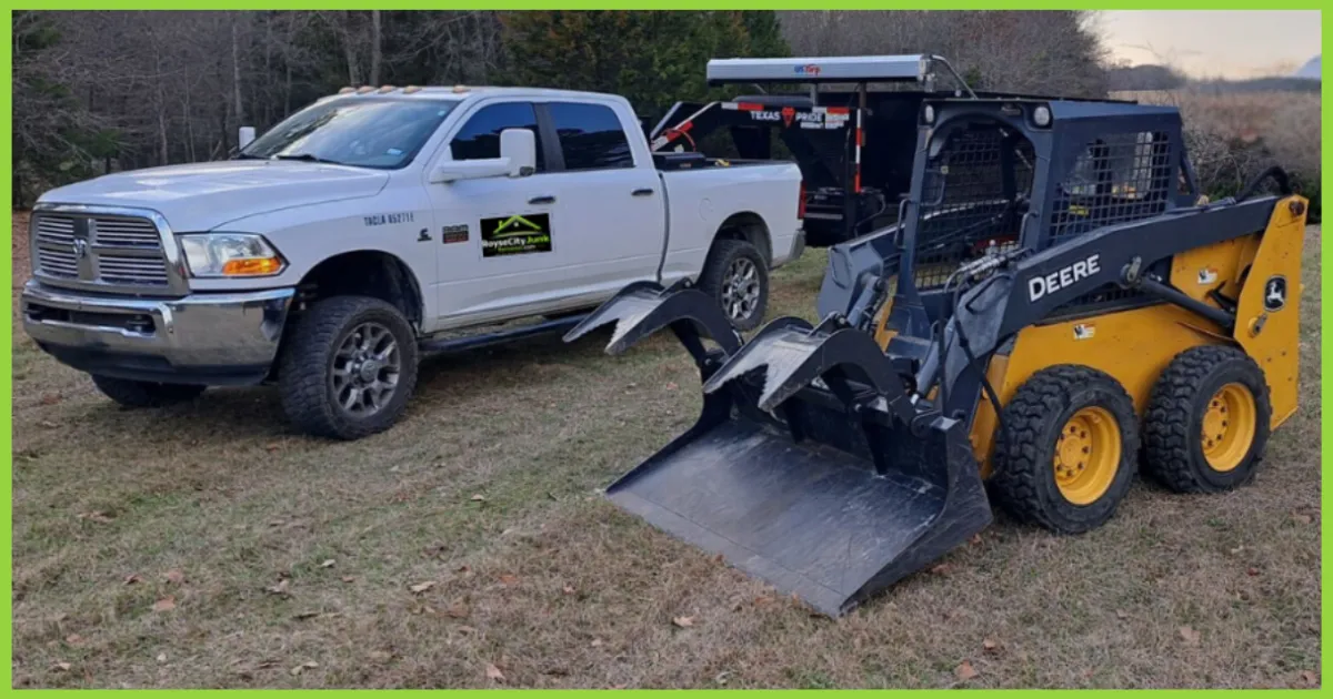Royse City Junk Removal truck and trailer